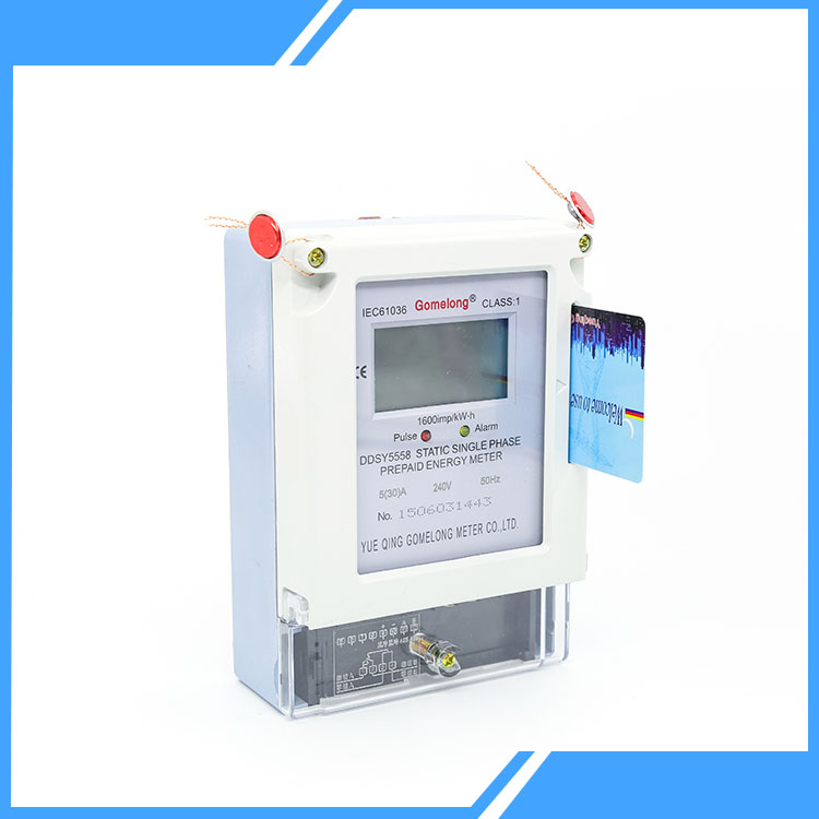 Eenfase driefasige prepaid kWh-meter